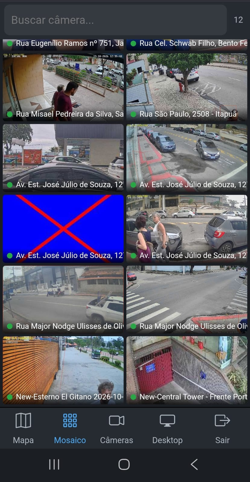 Print da funcionalidade Mosaico